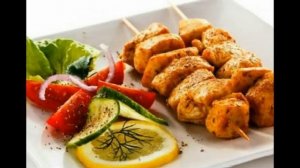 Шашлык из курицы в винном маринаде