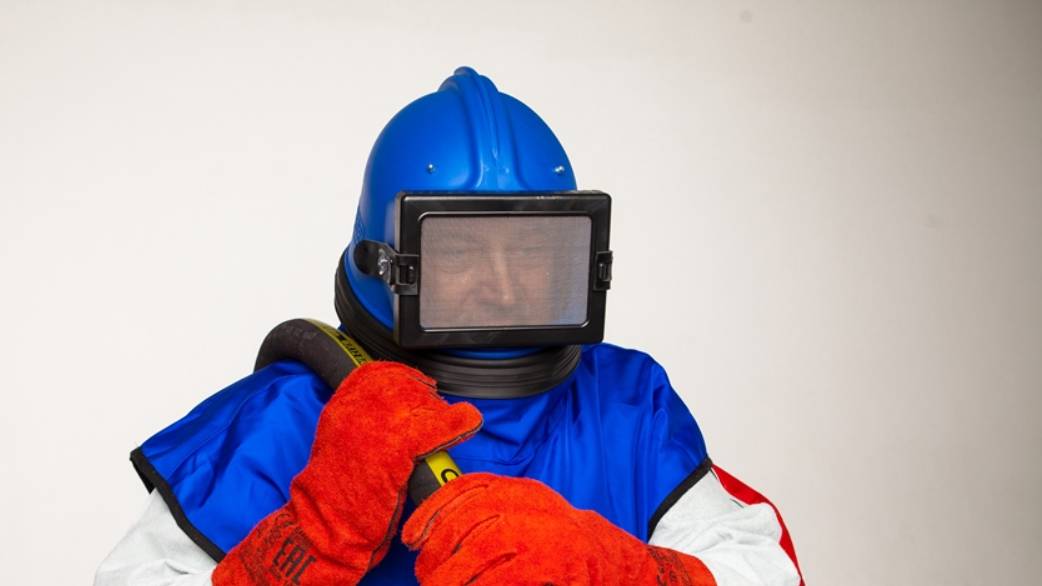 Шлем пескоструйщика Вектор смотреть онлайн