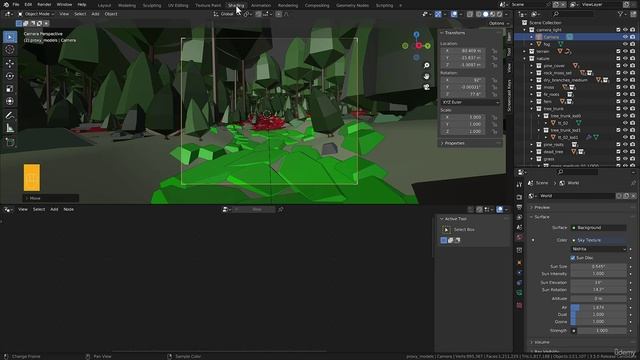 112 - Lecture 16 change the atmosphere and make a final scene render