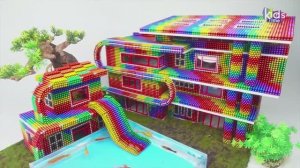 Магнитные шарики ❤️ Построй Мега-Особняк С Садом и Бассейном для Черепахи С помощью Магнитных Шарико