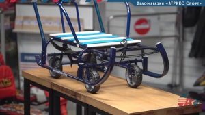 Санки в Балашихе на колесах Ника Тимка 6 универсал  (синий лак)