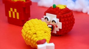 Lego Cooking Fast Food: Burger, French Fries, Peppsi, Hotdog / Stop Motion Cooking & ASMR