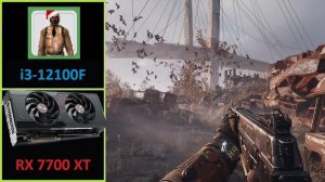 Metro Exodus | RX 7700 XT | i3 12100F | DDR5 6400 Mhz | 1080p