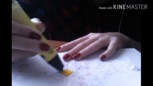 Золотой меч 3D ручкой
