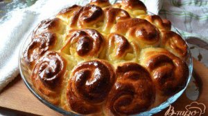 Воздушные булочки с яблоками на кефире