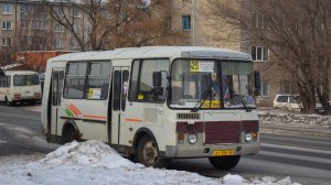 Автобус ПАЗ-32054 (АТ 526 22). Покатушки по Новоалтайску.