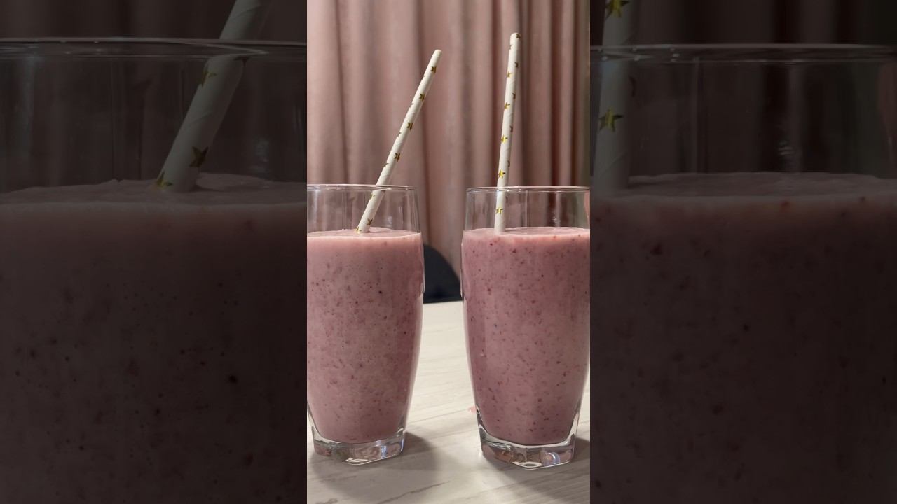 Молочный коктейль по-домашнему #shorts #рецепт #коктейль #молочныйкоктейль #вкусно#milkshake # смотреть онлайн