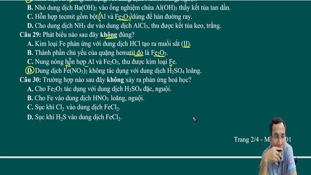 CHỮA LÝ THUYẾT HỮU CƠ (ĐỀ SỐ 010) + VÔ CƠ - ĐỀ SỐ 001, 002 смотреть онлайн