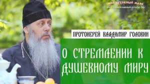 О стремлении к душевному миру.