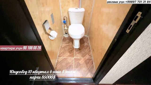 вторичка 4 хонали квартира сотилади Тошкент Юнусобод нархи 85000$