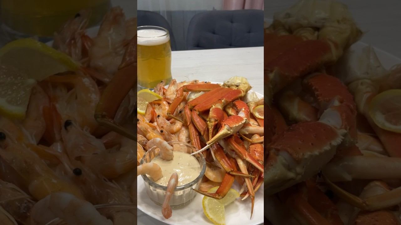 Как вкусно приготовить краба и креветки #shorts #крабы #креветки #еда #соус #food #crab#shrimp# смотреть онлайн