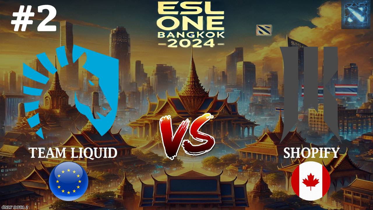 КЕРРИ ДРОВКА ОТ ЖИДКИХ! | Liquid vs Shopify #2 (BO3) ESL One Bangkok 2024