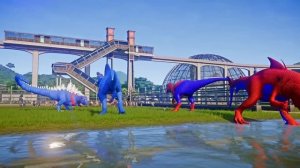 All Big Spider-Man Battle in Jurassic Word! Superhero Dinosaurs! Spider-Man: Miles Morales Costume