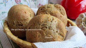 Быстрые ржаные творожные булочки