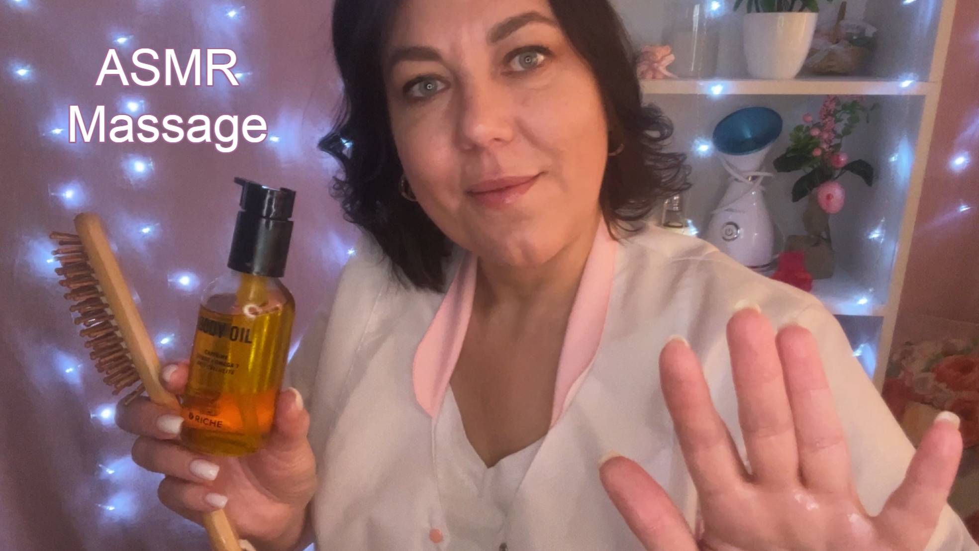 ASMR Massage♀️УСЫПЛЯЮЩИЙ МАССАЖ СПИНЫ, ШЕИ, ПЛЕЧ И ГОЛОВЫ +РАСЧЕСЫВАНИЕ ВОЛОС/Ролевая игра