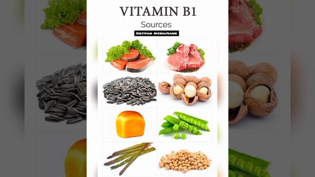 Sources of Vitamin B1 #healthylifestyle