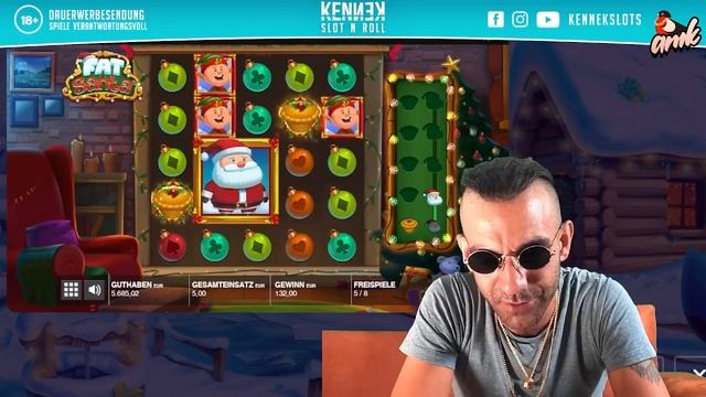 Hammer Win bei Fat Santa!🤘🏻🤩slot 'n' roll amk😎 #slotonline #slot #spielothek #casinoonline #fatsant смотреть онлайн