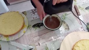 Начинка для кофейного торта. Пропитка. Сборка торта.
