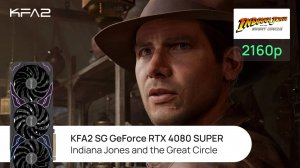 KFA2 SG GeForce RTX 4080 SUPER Black | Indiana Jones and the Great Circle | 2160p (4K) разрешение