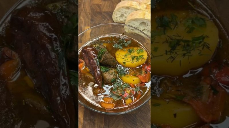 Вкусное рагу из лосятины в казане #рецепт #мясо#блюдо #рагу #moose #food#казан#еда #дичь #