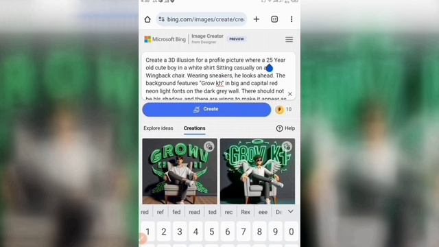 Create 3D Neon Wings AI Images with your Face  free viral AI editing  Bing image creator tutorial