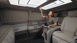 Mercedes-Benz V-CLASS VIP: Перегородка с телевизором и баром, диван от w222, управление с планшета!