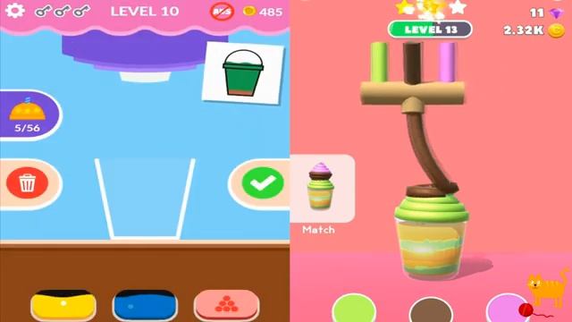 Bubble Tea (by Dual Cat) vs Ice cream Inc (byTapNation) (iOS,Android) Gameplay Walkthrough