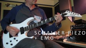 Monfette Custom Guitar - EMG pickups and Schaller piezo bridge