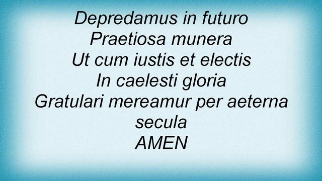 Ataraxia - Mundus Furibundus (Carmina Burana) Lyrics смотреть онлайн