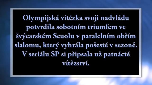 Ester Ledecká - SP/ Snowboarding /Švýcarsko Scuol 2018/ ZLATO / смотреть онлайн