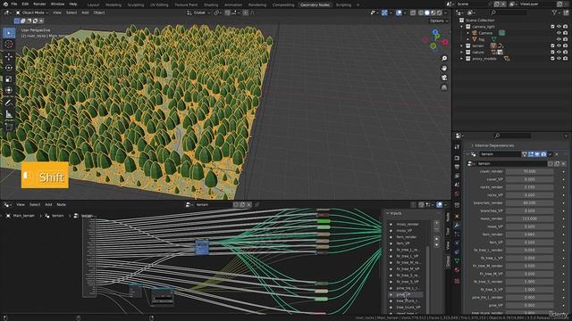 101 - Lecture 5 Import pine trees in scene file