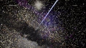 Джет черной дыры сталкивается с невидимым барьером