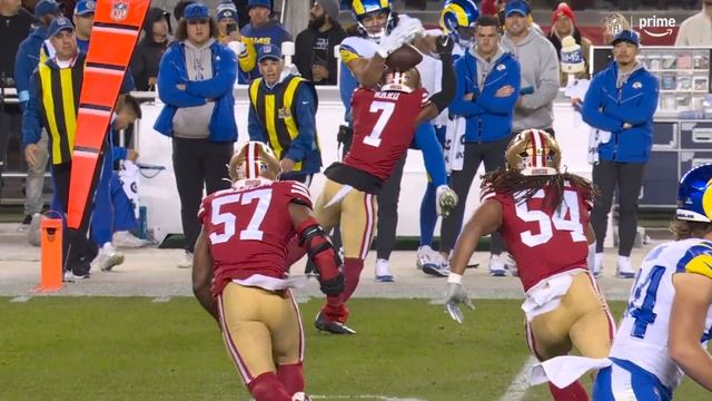 Puka Nacua channels David Tyree on helmet-pinning catch vs. Charvarius Ward
