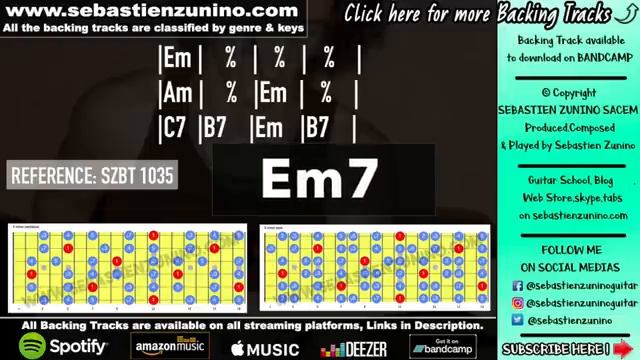 Running Blues Backing Track in E minor SZBT 1035 смотреть онлайн