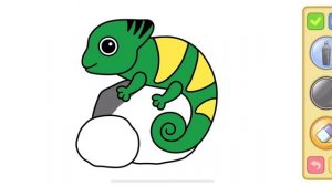 Разукрасим весёлого хамелеона Ранго