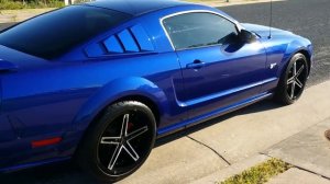 Blue 2005 Mustang GT