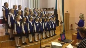 "С Днём Учителя, Вас!", сл. и муз. Я.Г.Жабко, детский хор "АКВАРЕЛЬ" г. Минск