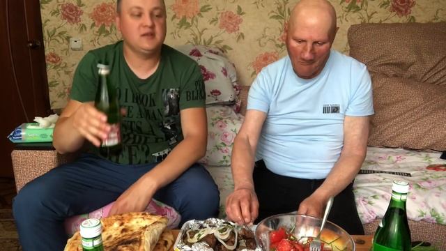 Обедаем с Батей|мукбанг MUKBANG