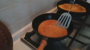Блины из тыквы! Pumpkin pancakes, very tasty!