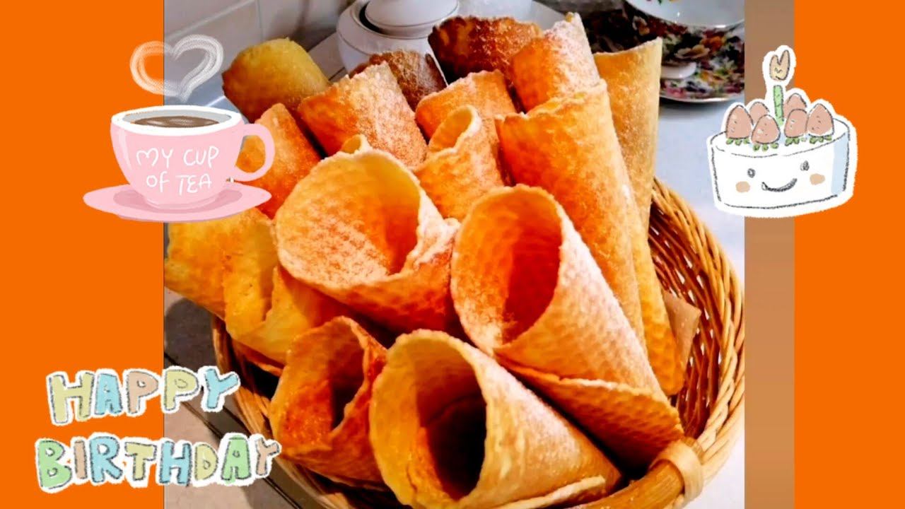 ВАФЕЛЬНЫЕ ТРУБОЧКИ! Waffle tubes!