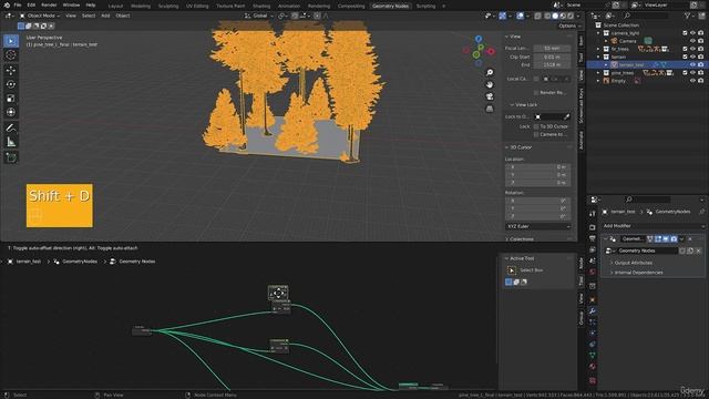95 - Lecture 39 Model a pine sapling and blend all trees on tree template