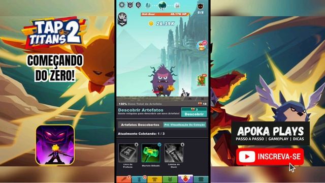 Tap Titans 2 - EP 01 Começando do Zero e desbloqueando Clã (Série Começando do Zero) | Apoka Plays смотреть онлайн