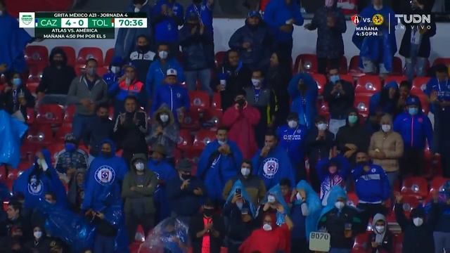 ¡YA ES GOLEADA! ¡Gol de Orbelín! | Cruz Azul 4-0 Toluca | Grita México BBVA AP2021 - J4 | TUDN смотреть онлайн