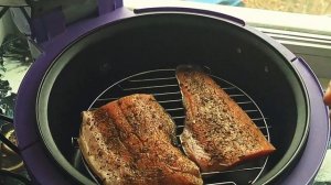 Приготовили вкусную рыбу в аэрогриле. Обзор KItfort KT-2219.