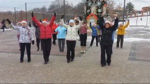 Линейные танцы 60+ Танцуем в парке под песню Новогодние игрушки
