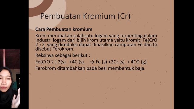 Tugas Pembuatan Unsur Transisi Periode ke 4 Kromium(Cr) смотреть онлайн