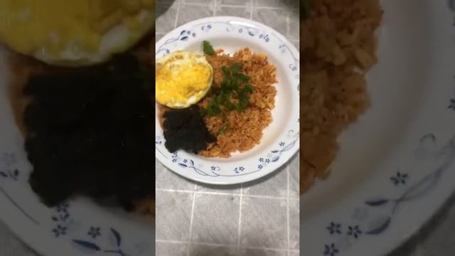 #kimchi fried rice egg com|fry egg fried kimchi combo#Short video kimchi plating