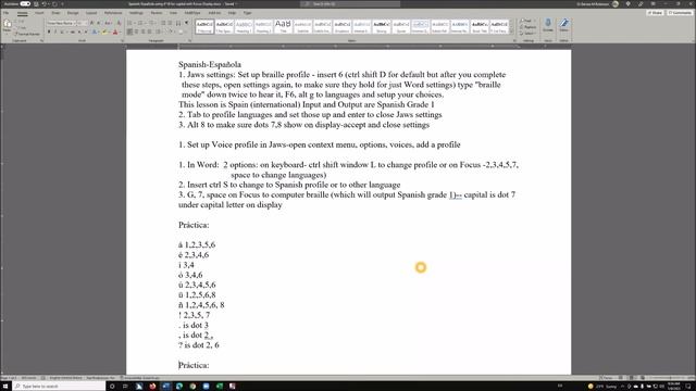 Spanish Braille setup or any language with JAWS and Focus Display смотреть онлайн
