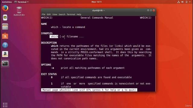 7. Reading the Man Pages смотреть онлайн
