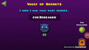 Geometry dash vault of secrets codes